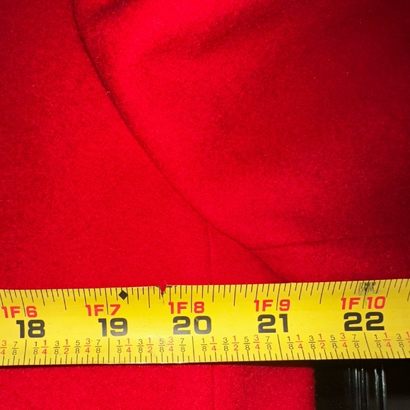 Harve Benard Classic Red Wool Long Coat ~ sz 12 - Picture 8 of 9